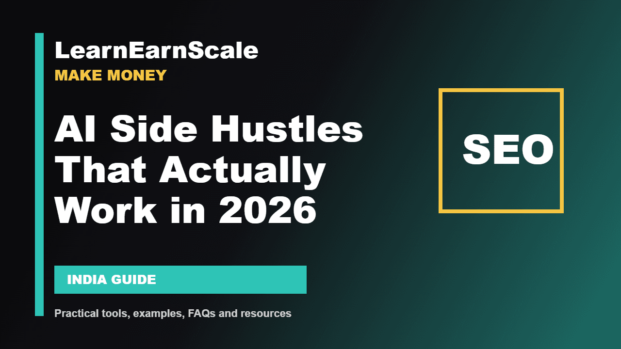 aI Side Hustles That Actually Work practical checklist for LearnEarnScale readers