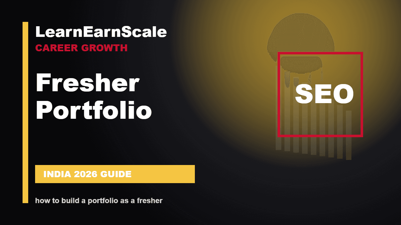 how to build a portfolio as a fresher - LearnEarnScale guide