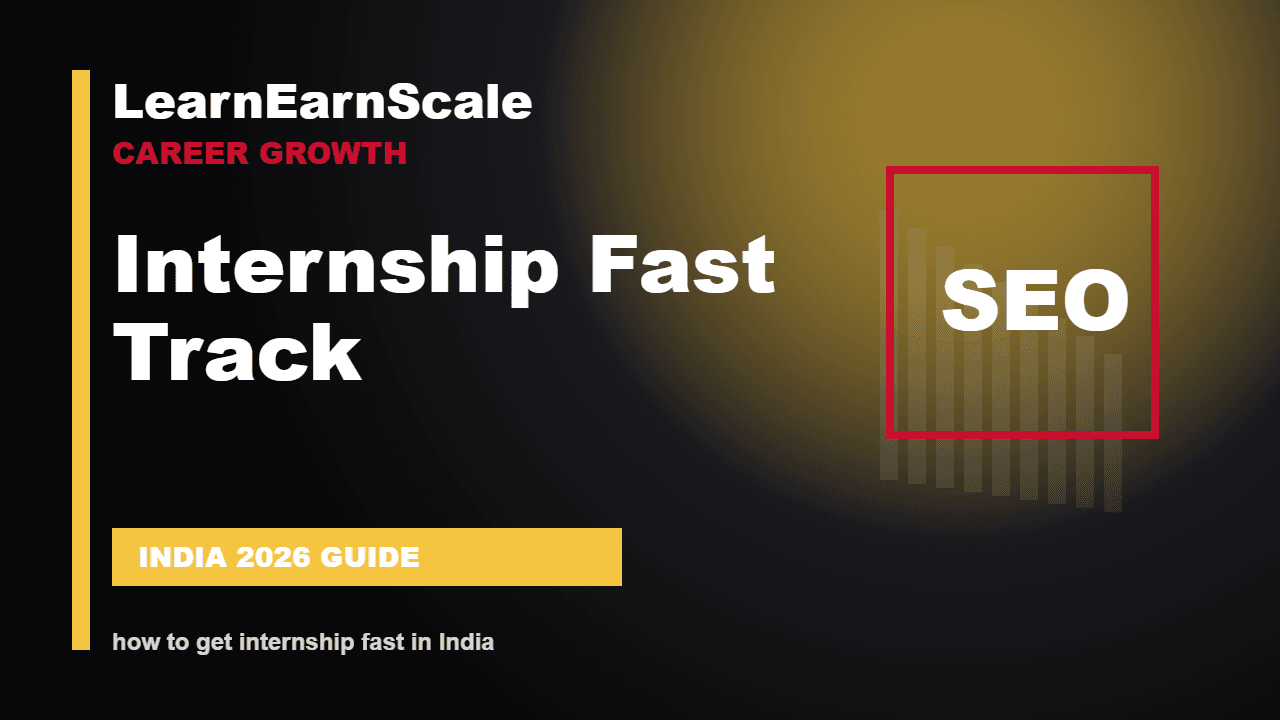 how to get internship fast in India practical checklist for LearnEarnScale readers