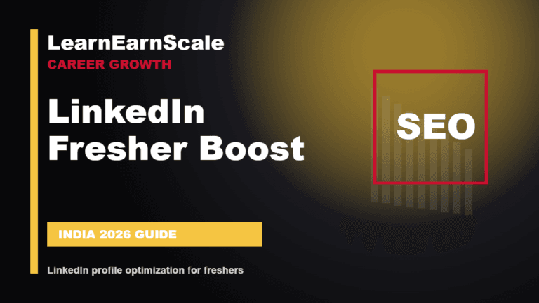 LinkedIn profile optimization for freshers - LearnEarnScale guide