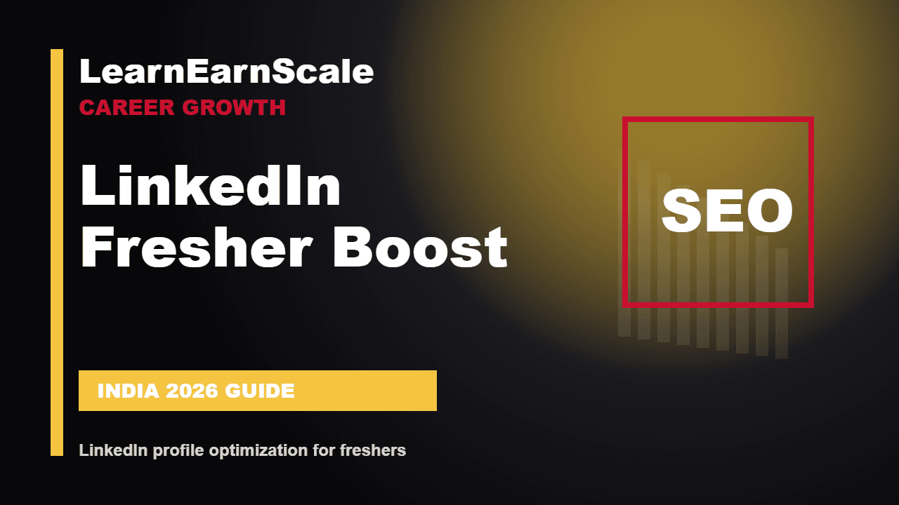 LinkedIn profile optimization for freshers - LearnEarnScale guide