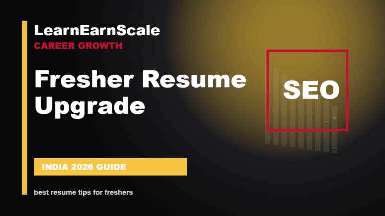 best resume tips for freshers - LearnEarnScale guide