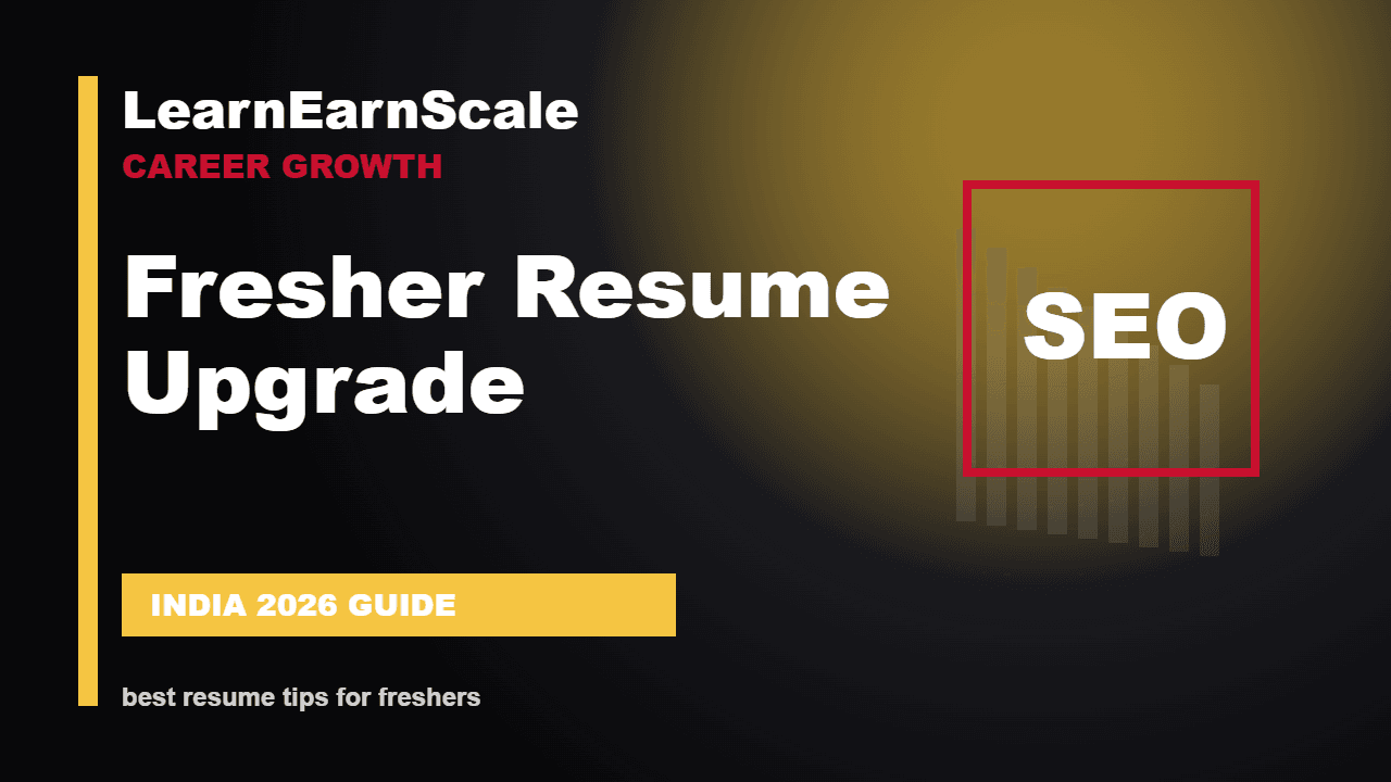 best resume tips for freshers - LearnEarnScale guide