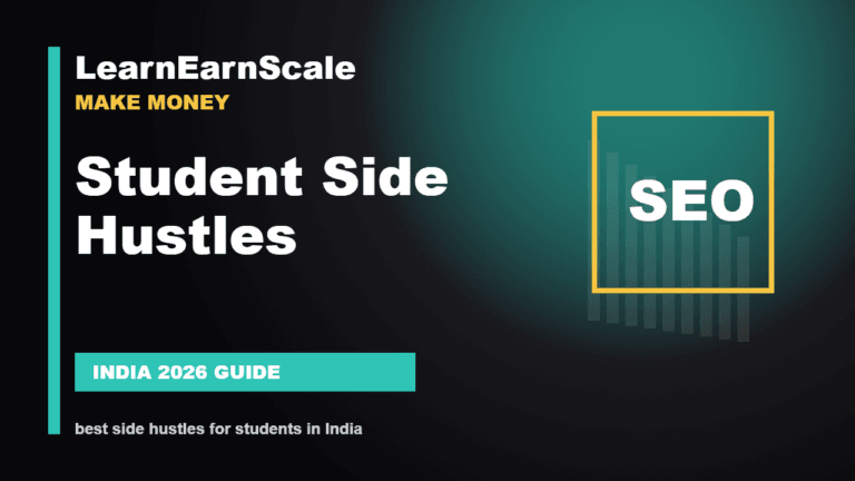 best side hustles for students in India - LearnEarnScale guide